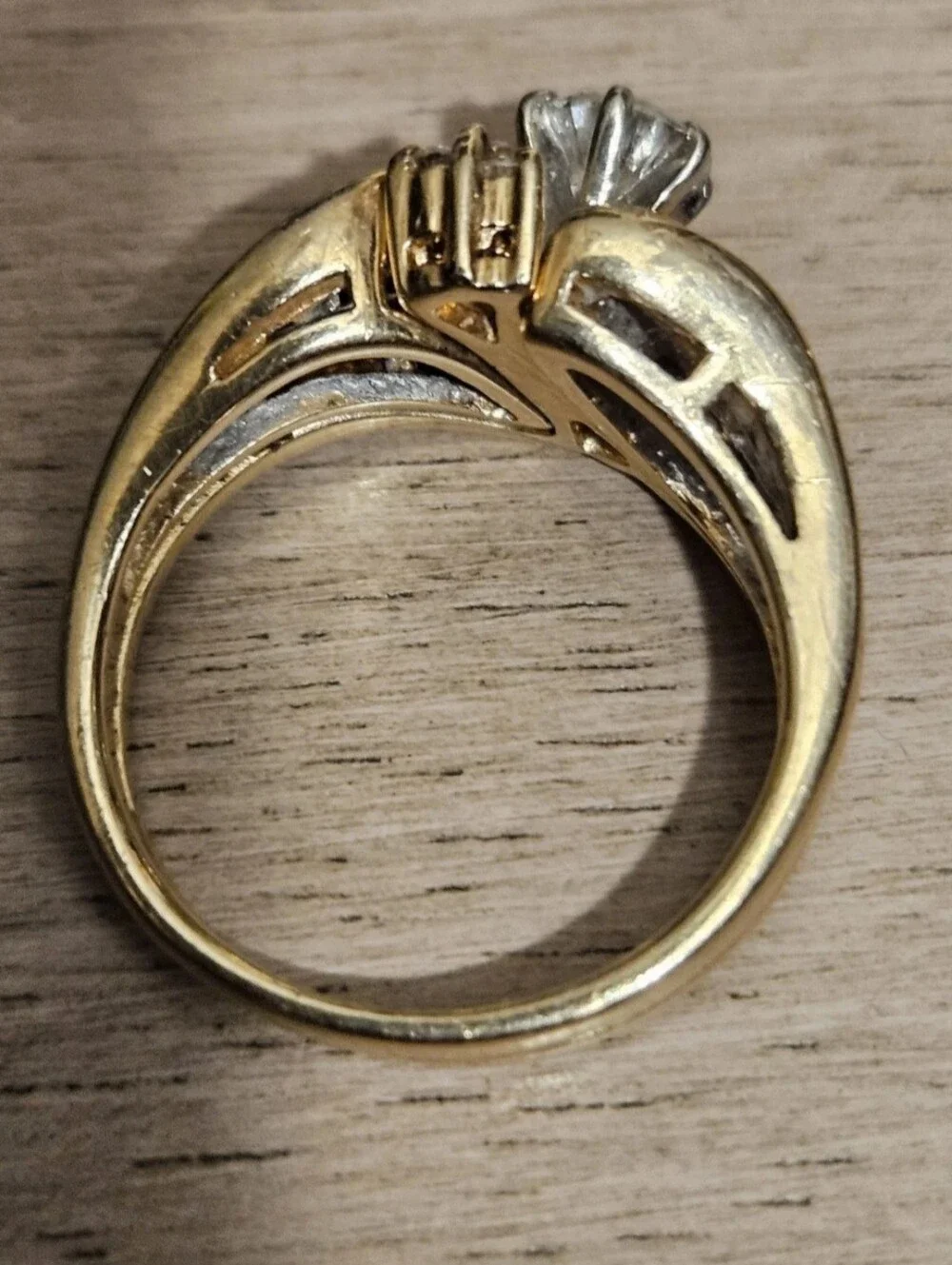Hearts On Fire .44 ct Center Diamond Set In a 14K YG Ring, Size 6